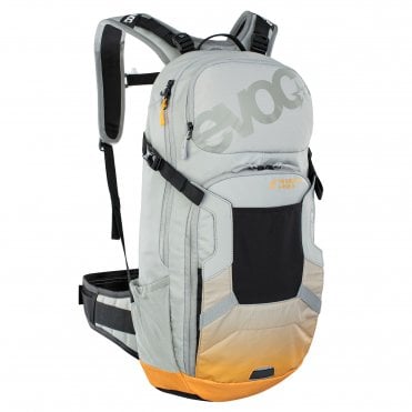 Evoc FR Enduro E-ride Protector Backpack - Stone/Bright Orange