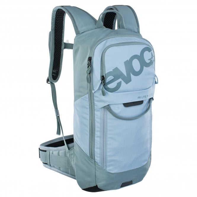 EVOC FR Lite Race Protector Backpack - Steel/Copen Blue