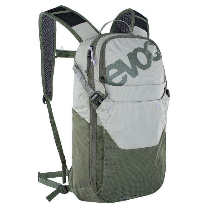 EVOC Ride Performance Backpack 8L + 2L Bladder - Stone/Dark Olive