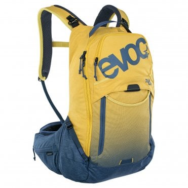Evoc Trail Pro Protector Backpack 16L - Curry/Denim