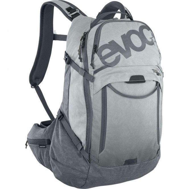 EVOC Trail Pro Protector Backpack 26L - Stone/Carbon Grey