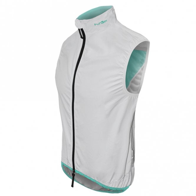 Funkier - Bike Funkier Windbloc Ladies Pro Gilet in White/Mint