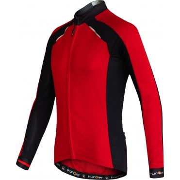 Funkier Talana Gents Active Long Sleeve Jersey in Red/Black