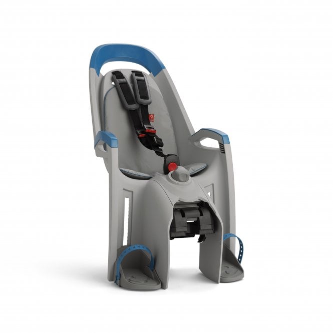 Hamax Amaze Child Bike Seat With Carrier Adapter  Light Grey and Petrol Blue
