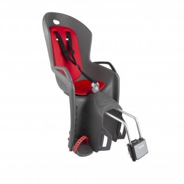 Hamax Amiga Child Bike Seat - Dark Grey/Red