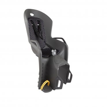 Hamax Amiga Pannier Rack Mounted Child Bike Seat - Dark Grey