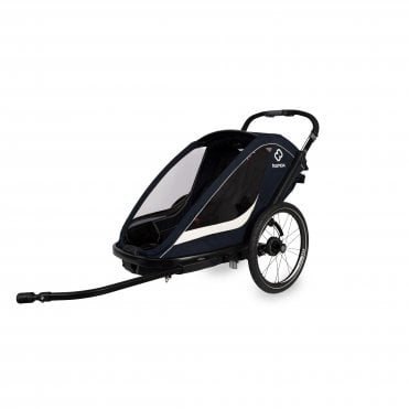 Hamax Breeze Twin Child Bike Trailer - Navy/Cream