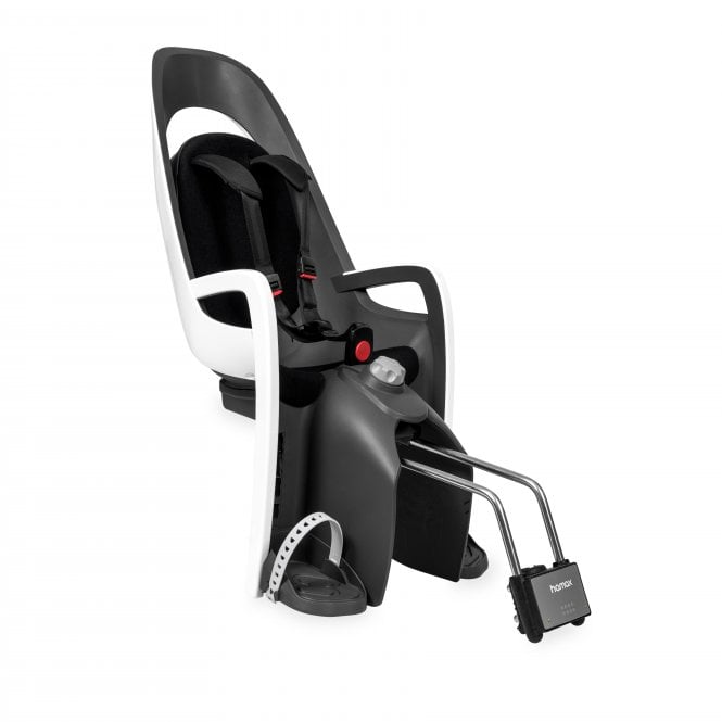 Hamax Caress With Lockable Bracket  - White/Black