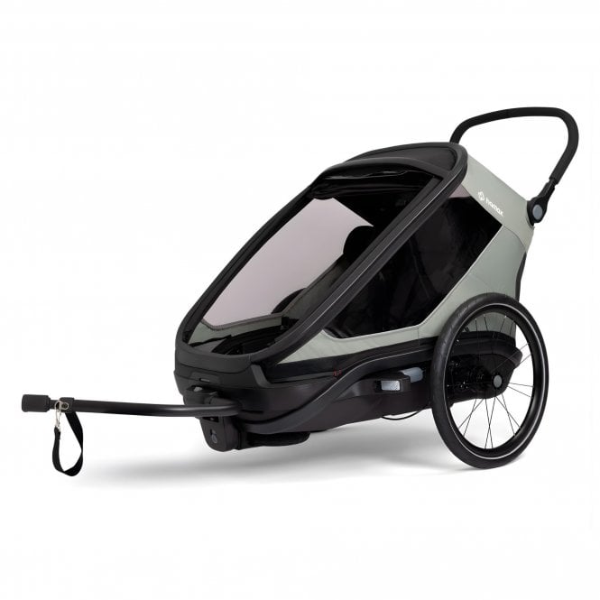 Hamax Outback Next Twin Bicycle Trailer & Stroller - Green