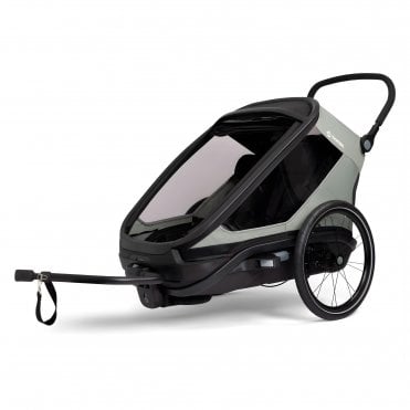 Hamax Outback Next Twin Bicycle Trailer & Stroller - Green