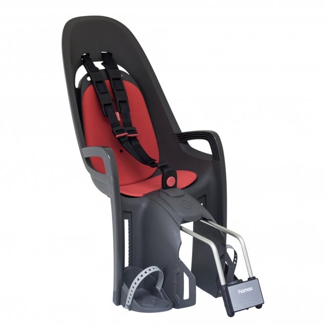 Hamax Zenith Child Bike Seat - Seat Tube Mount - Grey/Red