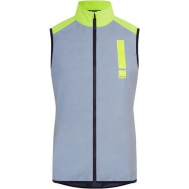 Hump Men's Ultra Reflect Gilet - Silver Reflect / Hi-viz Yellow