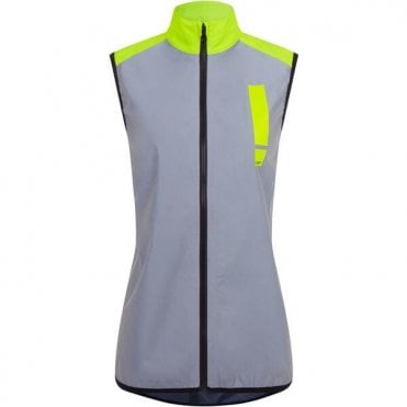 Hump Women's Ultra Reflect Gilet - Silver Reflect / Hi-viz Yellow