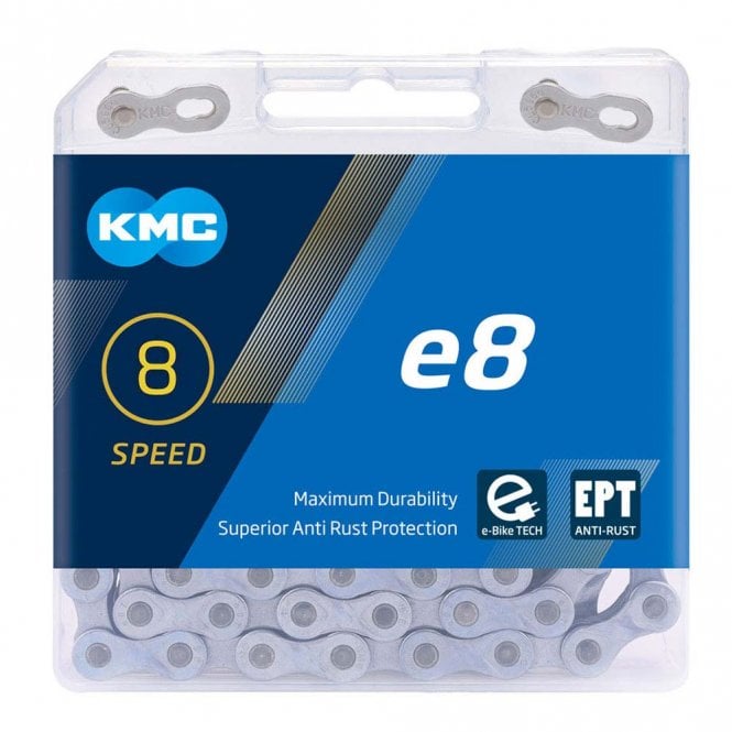 KMC E8 Turbo EPT 6, 7 and 8-speed Chain x 122 Links