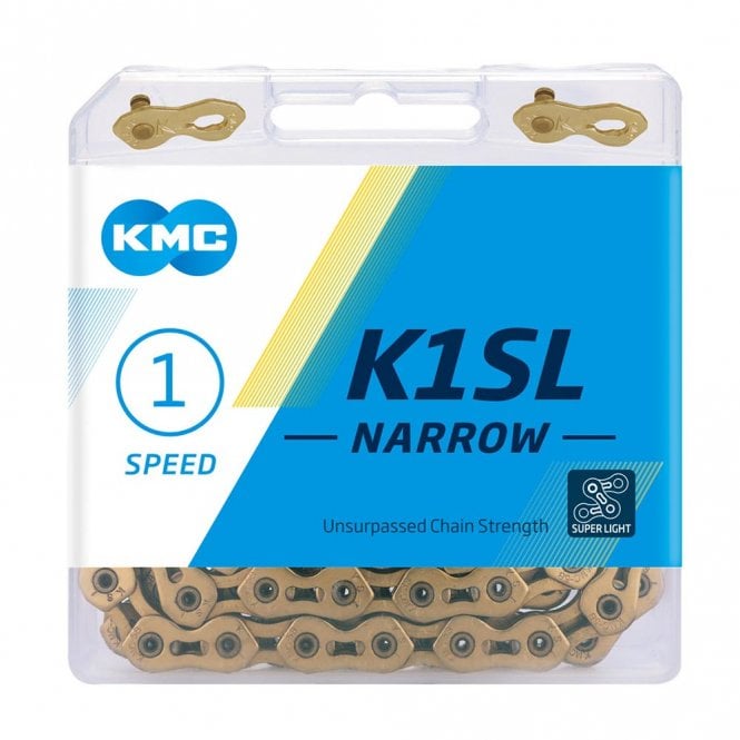 KMC K1-SL Narrow Chain - Single Speed - Ti-Ni - Gold