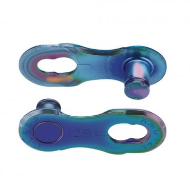 KMC MissingLink 12-speed Chain Joining links 12NR 2 Pcs - Aurora Blue