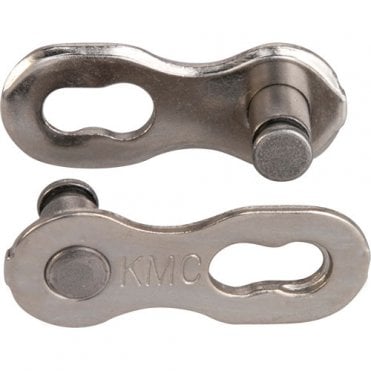 KMC MissingLink 1X 3/32 Joining links - 2 Pair - Silver
