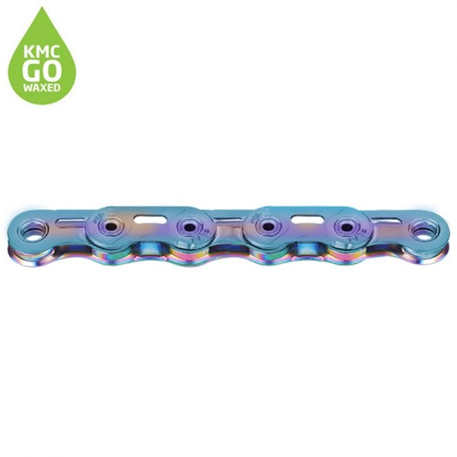 KMC X Flat SL SRAM 12/13X Pre-Waxed Chain Aurora Blue 126L