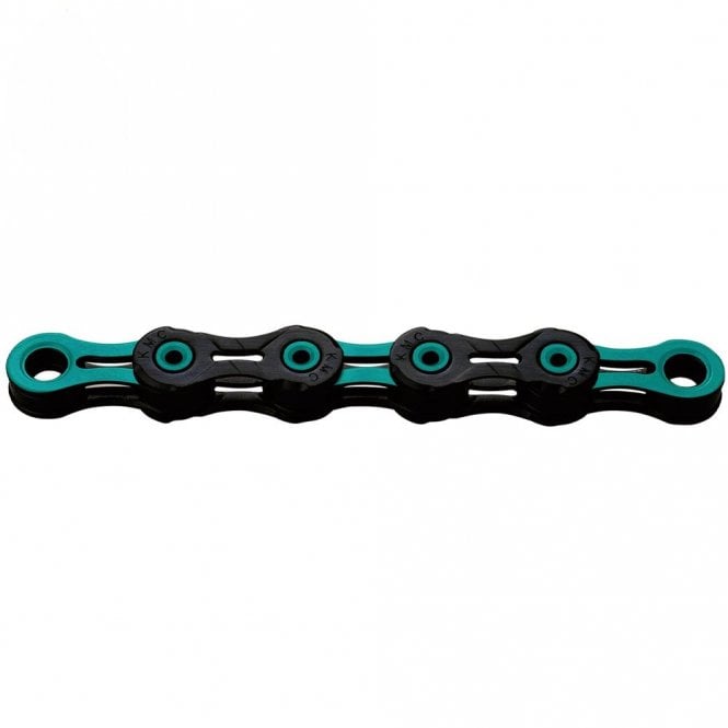 KMC X11 DLC Black/Celeste Waxed Chain - 11 Speed - 118L