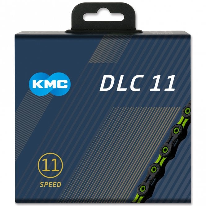KMC X11-SL DLC Superlight Chain - 11 Speed - Black/Green