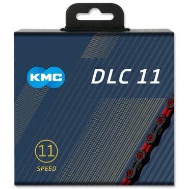KMC X11-SL DLC Superlight Chain - 11 Speed - Black/Red