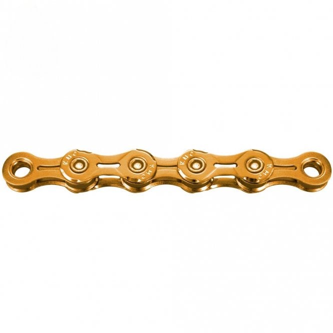 KMC X11EL Ti-N Gold Waxed Chain - 11 Speed - 118L