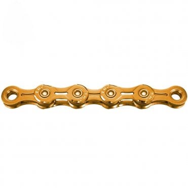 KMC X11EL Ti-N Gold Waxed Chain - 11 Speed - 118L