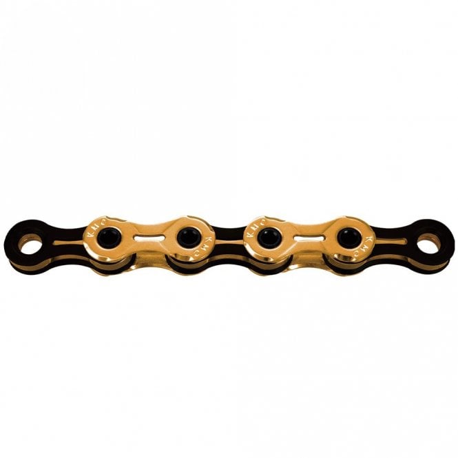 KMC X11SL Ti-N Gold/Black Waxed Chain - 11 Speed - 118L