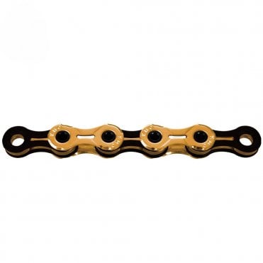 KMC X11SL Ti-N Gold/Black Waxed Chain - 11 Speed - 118L