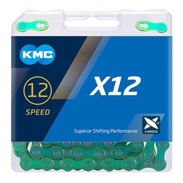 KMC X12 Aurora green Chain - 12 Speed - 126L