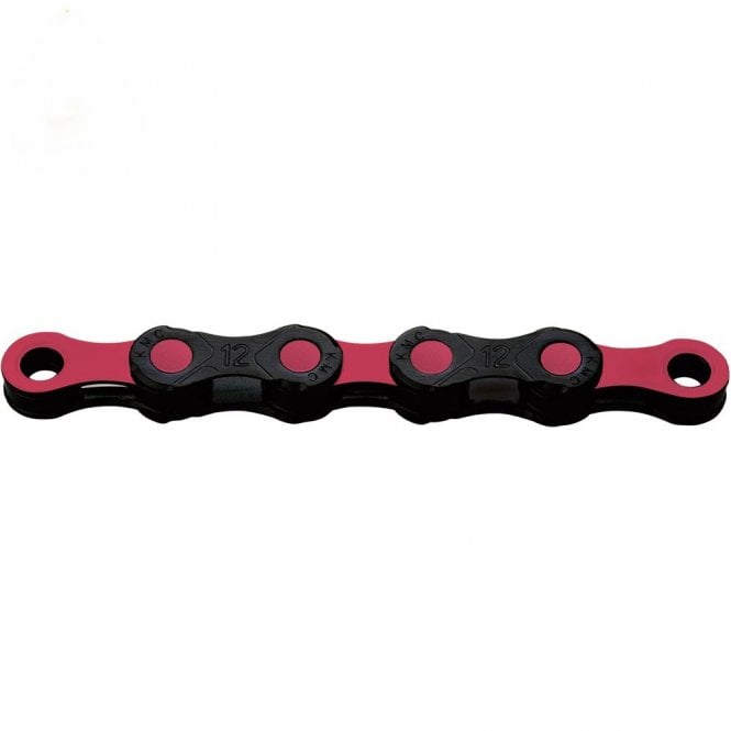 KMC X12 DLC Black/Pink Waxed Chain - 12 Speed -126L