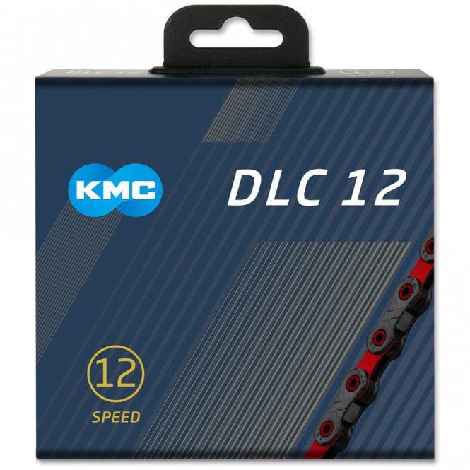 KMC X12 DLC Superlight Chain - 12 Speed - Black/Red