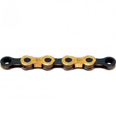 X12 Ti-N Gold/Black Waxed Chain - 12 Speed - 126L