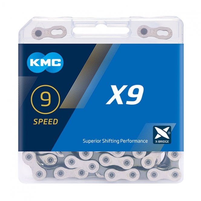 KMC X9 Chain - 9 Speed - Grey/Silver