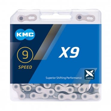 KMC X9 Chain - 9 Speed - Grey/Silver