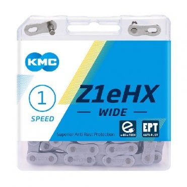 KMC Z1EHX EPT Wide Chain - Single Speed - Silver