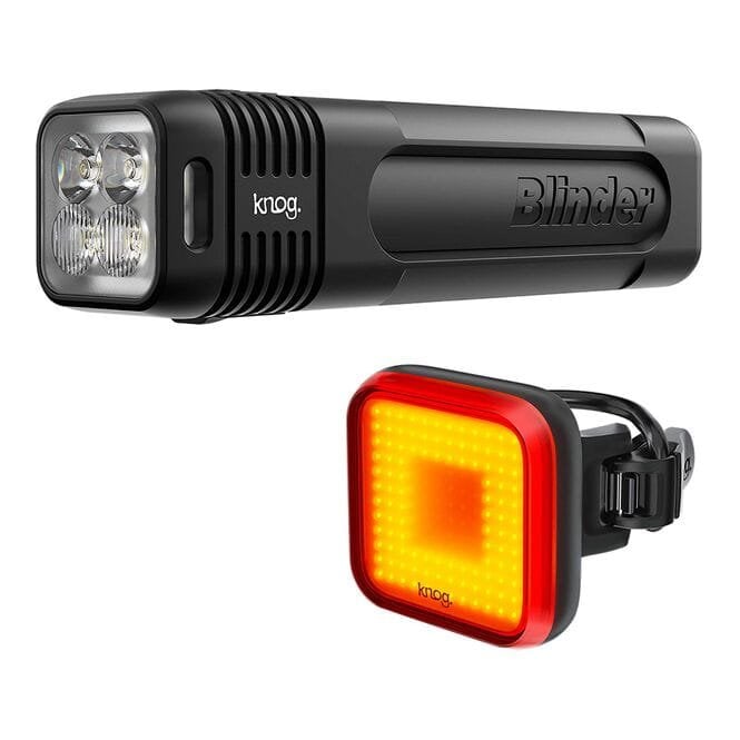 Knog Blinder Pro 600 Front + Blinder Square Rear Light Set