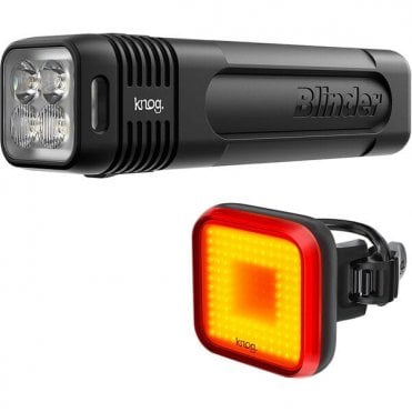 Knog Blinder Pro 600 Front + Blinder Square Rear Light Set