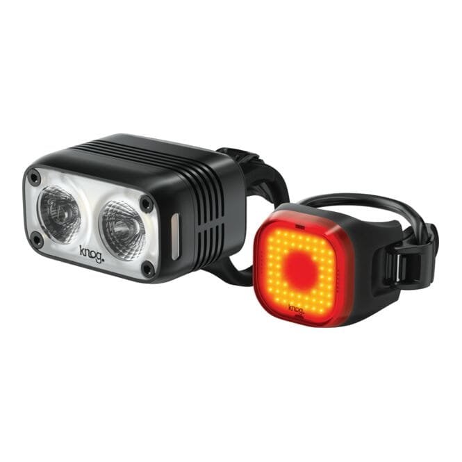 Knog Blinder Road 600 Front + Mini Square Rear and Blinder Mount - Light Set