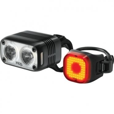 Knog Blinder Road 600 Front + Mini Square Rear and Blinder Mount - Light Set