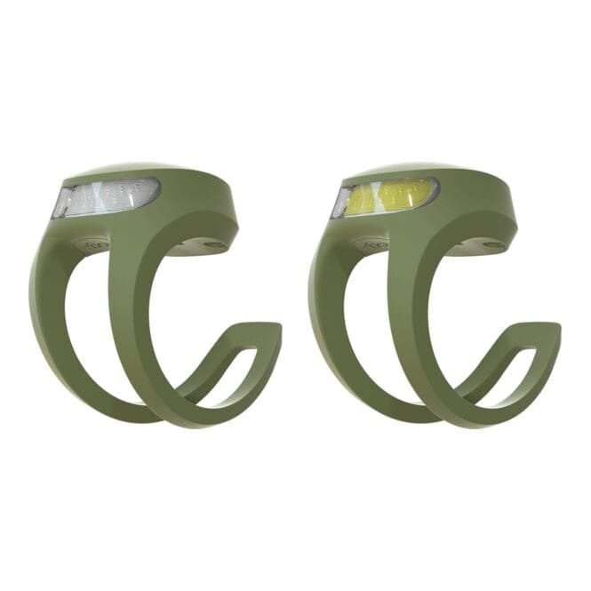 Knog Frog V3 Rechargeable Light set - Army Jacket Green