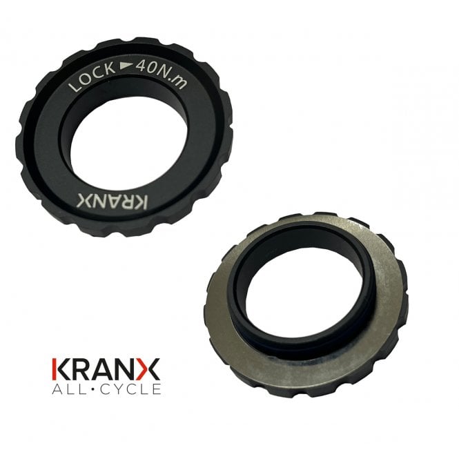 Kranx Centre Lock Rotor Alloy Lock Ring for 15mm Thru Axle