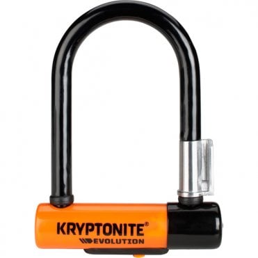 Kryptonite Evolution Mini-5 U-lock With Flexframe Bracket Sold Secure Gold