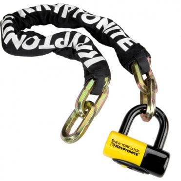 New York Fahgettaboudit Chain 14mmX100cm And NY Disc Lock Sold Secure Diamond