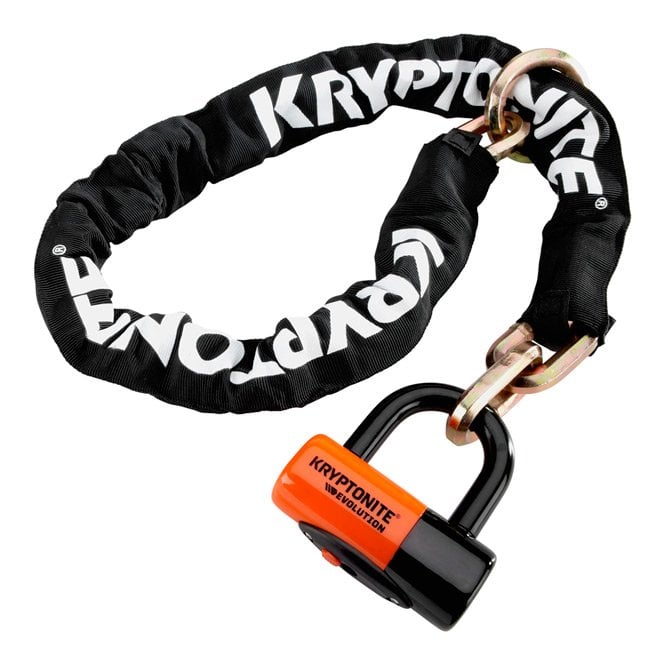 Kryptonite New York Noose (12 mm / 130 cm) - With Ev Series 4 Disc Lock Sold Secure Gold