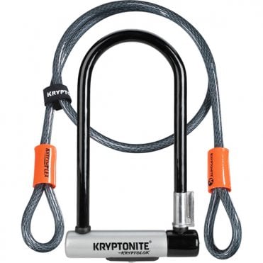 Kryptonite Standard U Lock with 4 Foot Kryptoflex Cable