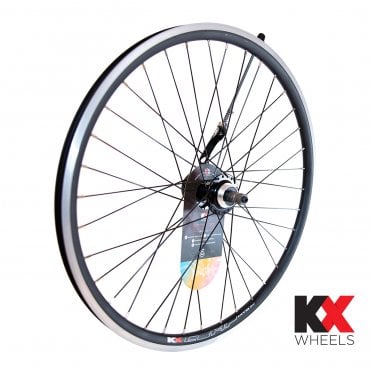 KX Doublewall  24" Q/R  Screw-On  Rear Wheel - Disc/Rim Brake - Black