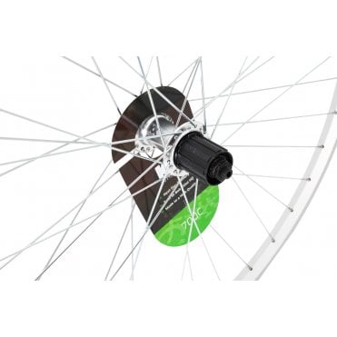 KX Hybrid 700C Singlewall Q/R Cassette Rear Wheel - Rim Brake - 8-11 spd - Silver
