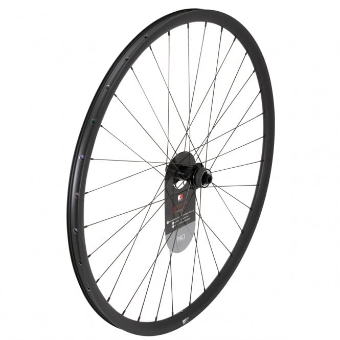KX Wheels KX Pro 700c Gravel Disc Tubeless Thru Axle Front Wheel - Black