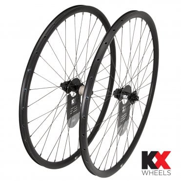 KX Pro Road 700 C - CL Disc - 11 Spd Road - Tubeless Thru Axle  Wheelset - Black